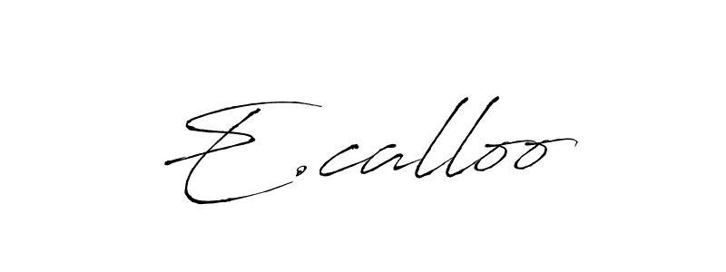 Best and Professional Signature Style for E.calloo. Antro_Vectra Best Signature Style Collection. E.calloo signature style 6 images and pictures png