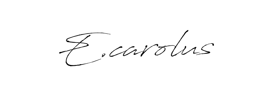 Also You can easily find your signature by using the search form. We will create E.carolus name handwritten signature images for you free of cost using Antro_Vectra sign style. E.carolus signature style 6 images and pictures png