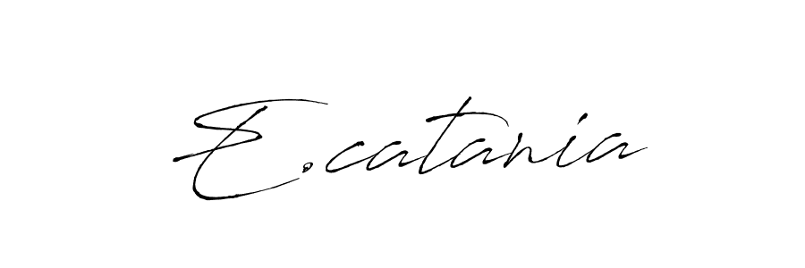 if you are searching for the best signature style for your name E.catania. so please give up your signature search. here we have designed multiple signature styles  using Antro_Vectra. E.catania signature style 6 images and pictures png