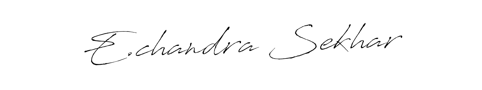 E.chandra Sekhar stylish signature style. Best Handwritten Sign (Antro_Vectra) for my name. Handwritten Signature Collection Ideas for my name E.chandra Sekhar. E.chandra Sekhar signature style 6 images and pictures png