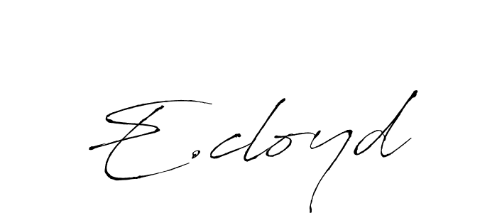 How to make E.cloyd signature? Antro_Vectra is a professional autograph style. Create handwritten signature for E.cloyd name. E.cloyd signature style 6 images and pictures png