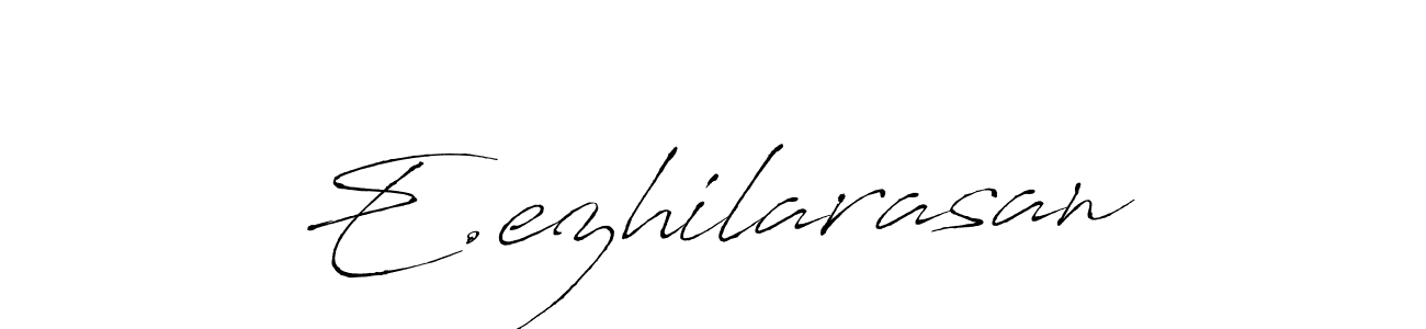 Use a signature maker to create a handwritten signature online. With this signature software, you can design (Antro_Vectra) your own signature for name E.ezhilarasan. E.ezhilarasan signature style 6 images and pictures png