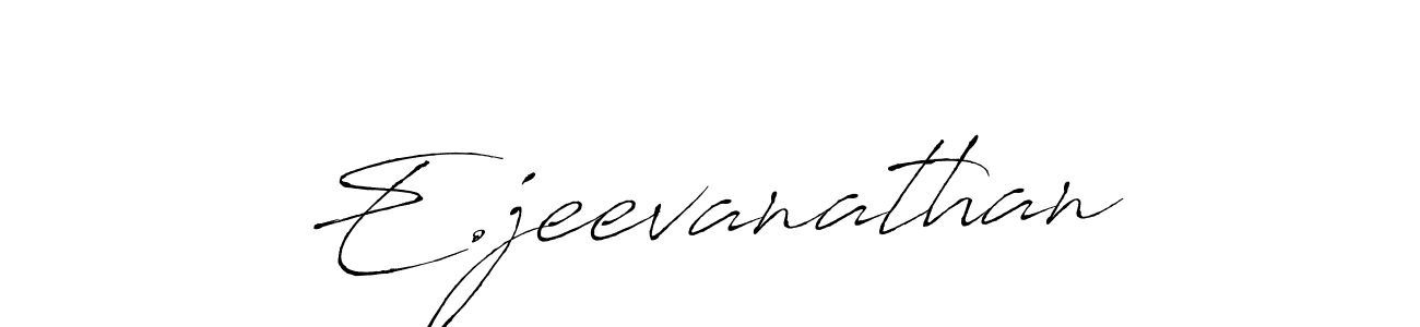 You should practise on your own different ways (Antro_Vectra) to write your name (E.jeevanathan) in signature. don't let someone else do it for you. E.jeevanathan signature style 6 images and pictures png