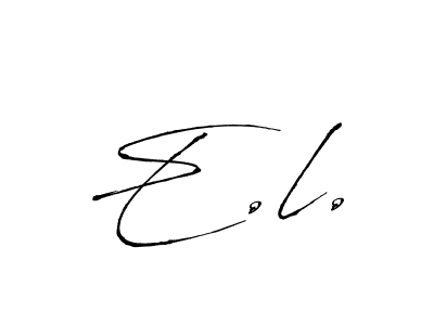 This is the best signature style for the E.l. name. Also you like these signature font (Antro_Vectra). Mix name signature. E.l. signature style 6 images and pictures png