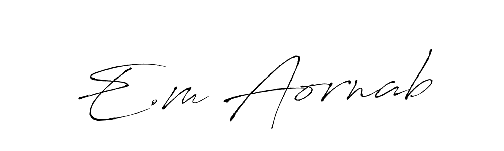 E.m Aornab stylish signature style. Best Handwritten Sign (Antro_Vectra) for my name. Handwritten Signature Collection Ideas for my name E.m Aornab. E.m Aornab signature style 6 images and pictures png