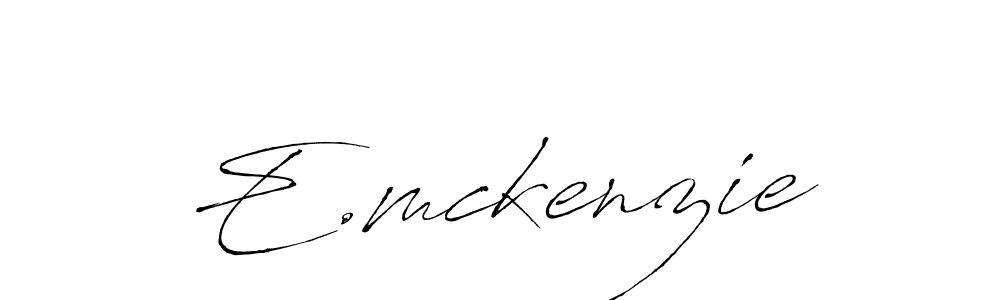 Design your own signature with our free online signature maker. With this signature software, you can create a handwritten (Antro_Vectra) signature for name E.mckenzie. E.mckenzie signature style 6 images and pictures png