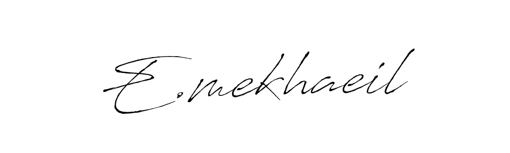 Make a beautiful signature design for name E.mekhaeil. Use this online signature maker to create a handwritten signature for free. E.mekhaeil signature style 6 images and pictures png