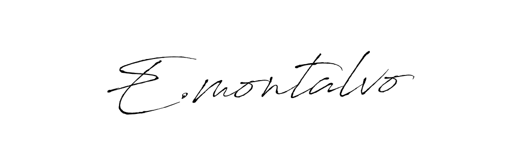 Also we have E.montalvo name is the best signature style. Create professional handwritten signature collection using Antro_Vectra autograph style. E.montalvo signature style 6 images and pictures png