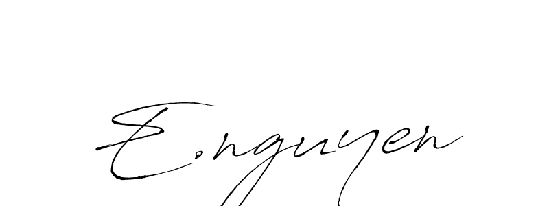 Use a signature maker to create a handwritten signature online. With this signature software, you can design (Antro_Vectra) your own signature for name E.nguyen. E.nguyen signature style 6 images and pictures png