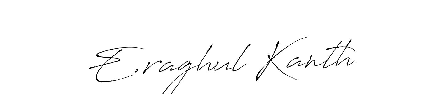 Similarly Antro_Vectra is the best handwritten signature design. Signature creator online .You can use it as an online autograph creator for name E.raghul Kanth. E.raghul Kanth signature style 6 images and pictures png