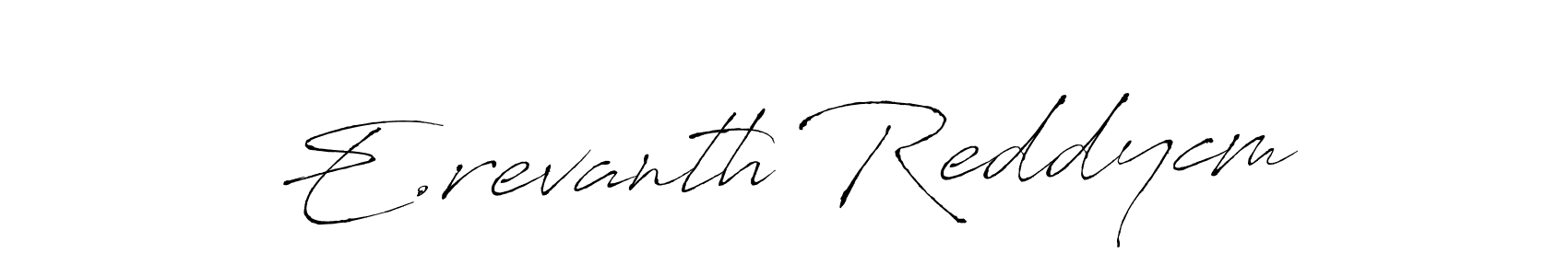 It looks lik you need a new signature style for name E.revanth Reddycm. Design unique handwritten (Antro_Vectra) signature with our free signature maker in just a few clicks. E.revanth Reddycm signature style 6 images and pictures png