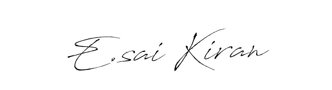 This is the best signature style for the E.sai Kiran name. Also you like these signature font (Antro_Vectra). Mix name signature. E.sai Kiran signature style 6 images and pictures png