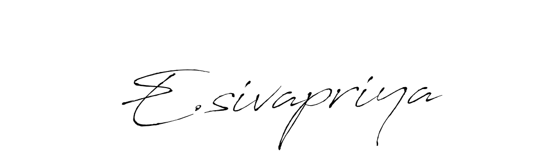 This is the best signature style for the E.sivapriya name. Also you like these signature font (Antro_Vectra). Mix name signature. E.sivapriya signature style 6 images and pictures png