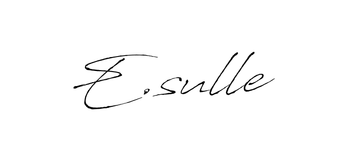 How to Draw E.sulle signature style? Antro_Vectra is a latest design signature styles for name E.sulle. E.sulle signature style 6 images and pictures png