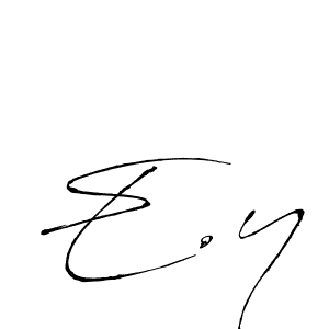 Make a beautiful signature design for name E.y. With this signature (Antro_Vectra) style, you can create a handwritten signature for free. E.y signature style 6 images and pictures png