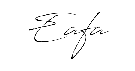 If you are searching for the best signature style for your name Eafa, here we have designed multiple signature styles using Antro_Vectra. Eafa signature style 6 images and pictures png