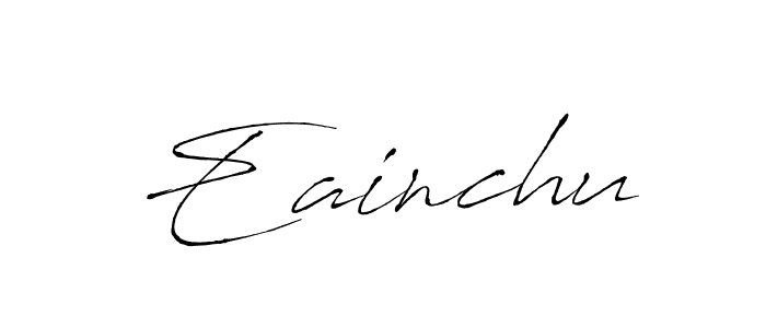 Design your own signature with our free online signature maker. With this signature software, you can create a handwritten (Antro_Vectra) signature for name Eainchu. Eainchu signature style 6 images and pictures png