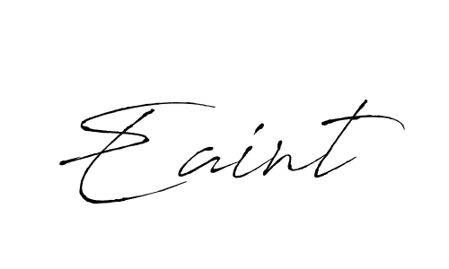 Use a signature maker to create a handwritten signature online. With this signature software, you can design (Antro_Vectra) your own signature for name Eaint. Eaint signature style 6 images and pictures png