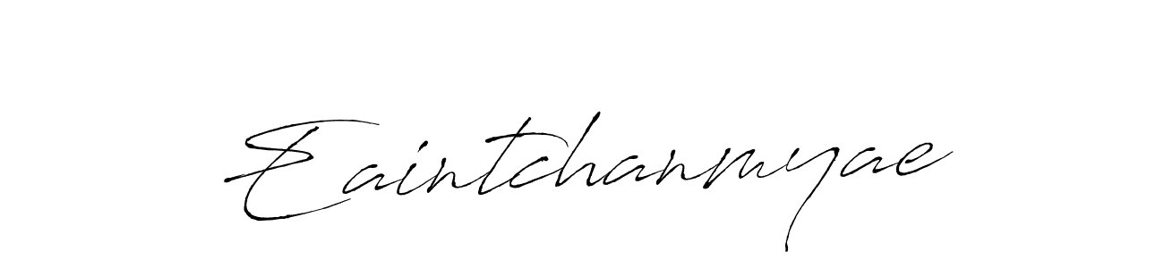 This is the best signature style for the Eaintchanmyae name. Also you like these signature font (Antro_Vectra). Mix name signature. Eaintchanmyae signature style 6 images and pictures png