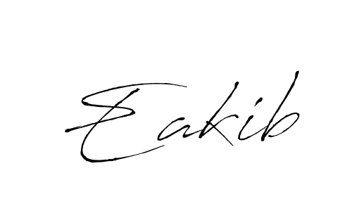 Antro_Vectra is a professional signature style that is perfect for those who want to add a touch of class to their signature. It is also a great choice for those who want to make their signature more unique. Get Eakib name to fancy signature for free. Eakib signature style 6 images and pictures png