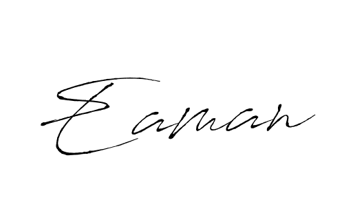 How to make Eaman signature? Antro_Vectra is a professional autograph style. Create handwritten signature for Eaman name. Eaman signature style 6 images and pictures png
