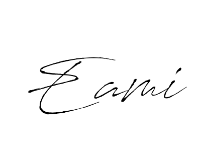 Make a beautiful signature design for name Eami. With this signature (Antro_Vectra) style, you can create a handwritten signature for free. Eami signature style 6 images and pictures png