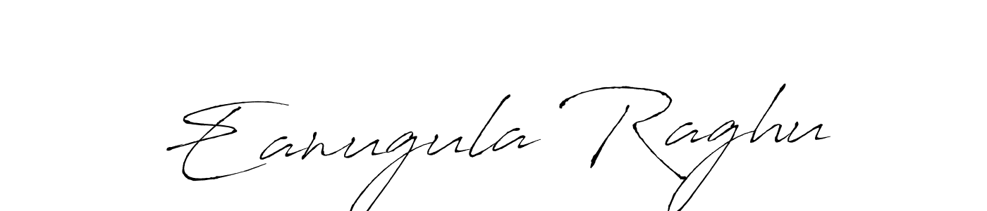 Make a beautiful signature design for name Eanugula Raghu. With this signature (Antro_Vectra) style, you can create a handwritten signature for free. Eanugula Raghu signature style 6 images and pictures png