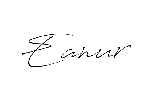 Use a signature maker to create a handwritten signature online. With this signature software, you can design (Antro_Vectra) your own signature for name Eanur. Eanur signature style 6 images and pictures png