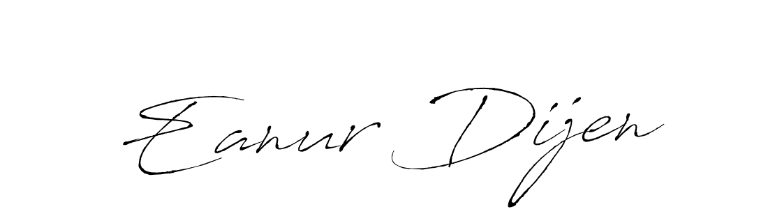 How to make Eanur Dijen name signature. Use Antro_Vectra style for creating short signs online. This is the latest handwritten sign. Eanur Dijen signature style 6 images and pictures png