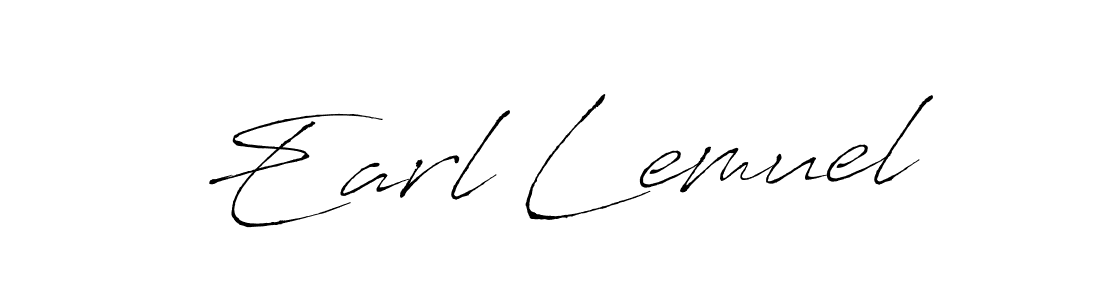 How to make Earl Lemuel name signature. Use Antro_Vectra style for creating short signs online. This is the latest handwritten sign. Earl Lemuel signature style 6 images and pictures png