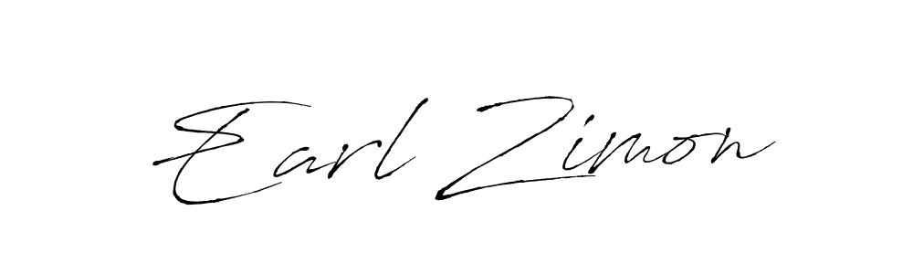 How to make Earl Zimon name signature. Use Antro_Vectra style for creating short signs online. This is the latest handwritten sign. Earl Zimon signature style 6 images and pictures png