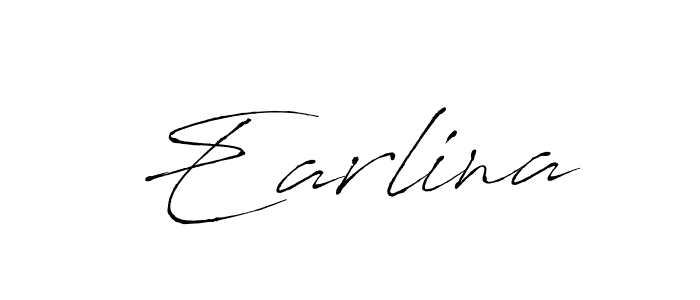 Use a signature maker to create a handwritten signature online. With this signature software, you can design (Antro_Vectra) your own signature for name Earlina. Earlina signature style 6 images and pictures png