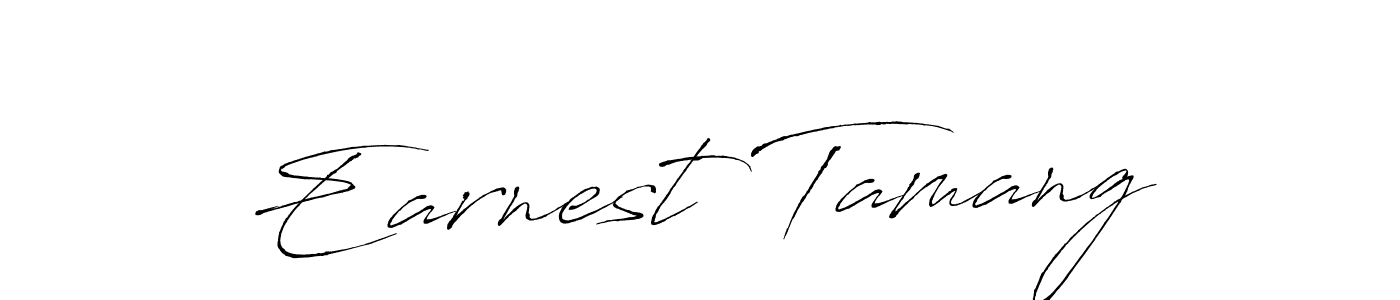 Similarly Antro_Vectra is the best handwritten signature design. Signature creator online .You can use it as an online autograph creator for name Earnest Tamang. Earnest Tamang signature style 6 images and pictures png