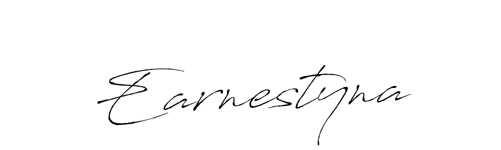 Earnestyna stylish signature style. Best Handwritten Sign (Antro_Vectra) for my name. Handwritten Signature Collection Ideas for my name Earnestyna. Earnestyna signature style 6 images and pictures png