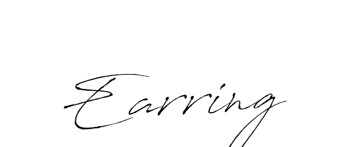 Create a beautiful signature design for name Earring. With this signature (Antro_Vectra) fonts, you can make a handwritten signature for free. Earring signature style 6 images and pictures png
