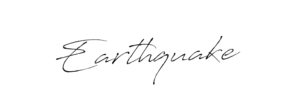 Make a beautiful signature design for name Earthquake. With this signature (Antro_Vectra) style, you can create a handwritten signature for free. Earthquake signature style 6 images and pictures png