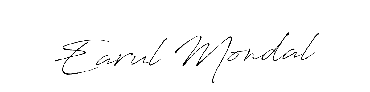 It looks lik you need a new signature style for name Earul Mondal. Design unique handwritten (Antro_Vectra) signature with our free signature maker in just a few clicks. Earul Mondal signature style 6 images and pictures png