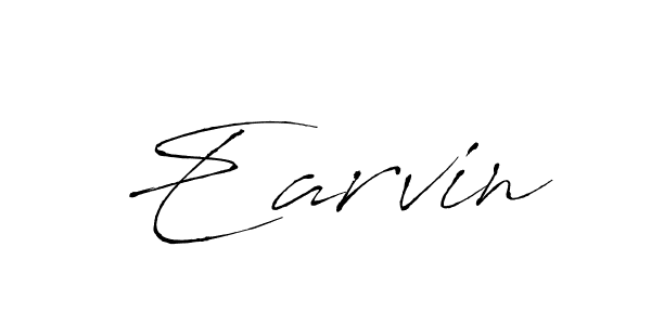 Use a signature maker to create a handwritten signature online. With this signature software, you can design (Antro_Vectra) your own signature for name Earvin. Earvin signature style 6 images and pictures png