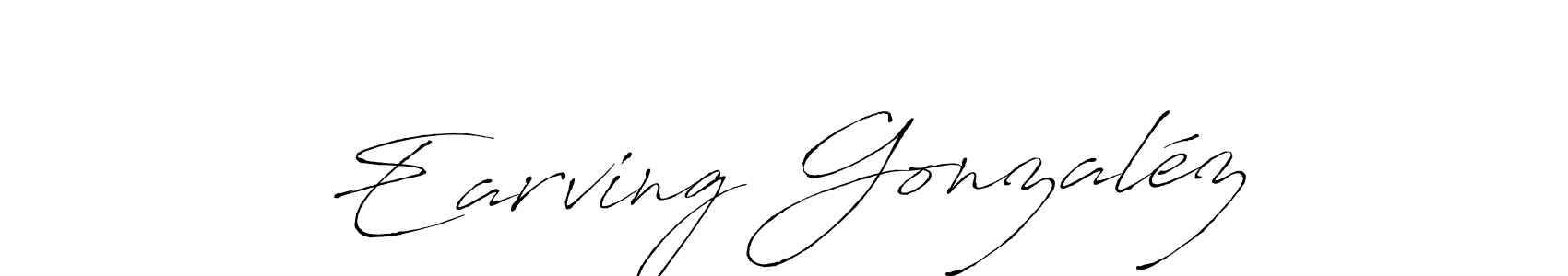 Also we have Earving Gonzaléz name is the best signature style. Create professional handwritten signature collection using Antro_Vectra autograph style. Earving Gonzaléz signature style 6 images and pictures png