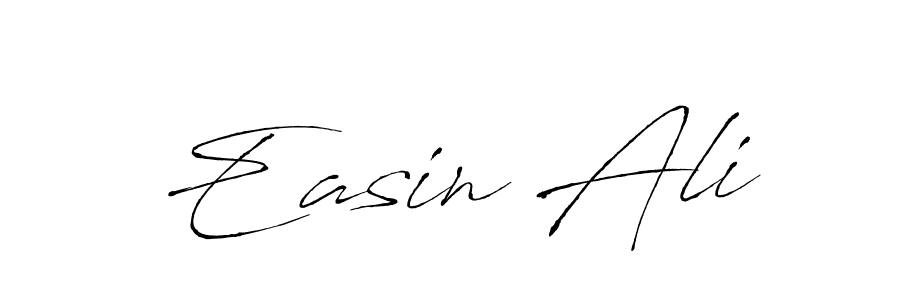 Also we have Easin Ali name is the best signature style. Create professional handwritten signature collection using Antro_Vectra autograph style. Easin Ali signature style 6 images and pictures png