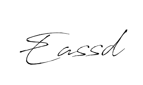 Design your own signature with our free online signature maker. With this signature software, you can create a handwritten (Antro_Vectra) signature for name Eassd. Eassd signature style 6 images and pictures png