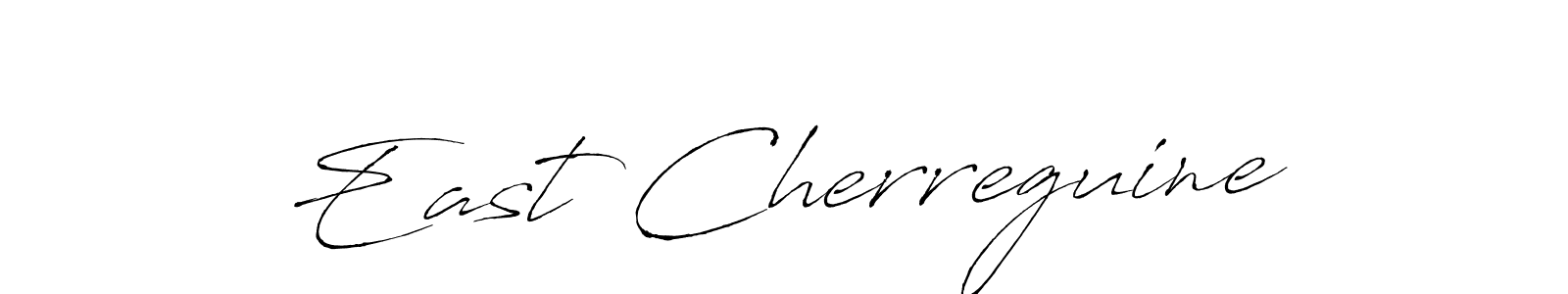 Make a beautiful signature design for name East Cherreguine. With this signature (Antro_Vectra) style, you can create a handwritten signature for free. East Cherreguine signature style 6 images and pictures png