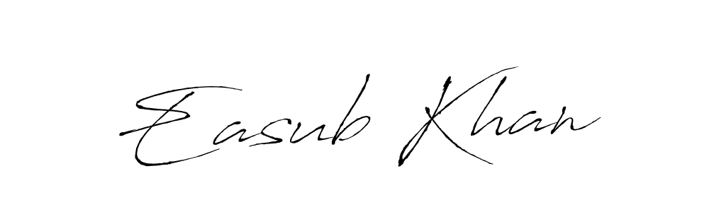 You can use this online signature creator to create a handwritten signature for the name Easub Khan. This is the best online autograph maker. Easub Khan signature style 6 images and pictures png