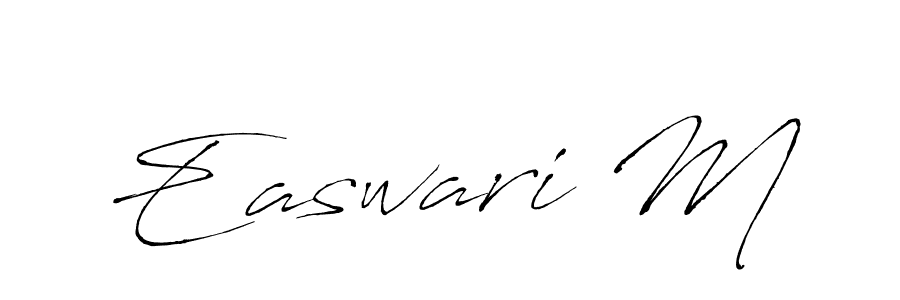 Easwari M stylish signature style. Best Handwritten Sign (Antro_Vectra) for my name. Handwritten Signature Collection Ideas for my name Easwari M. Easwari M signature style 6 images and pictures png