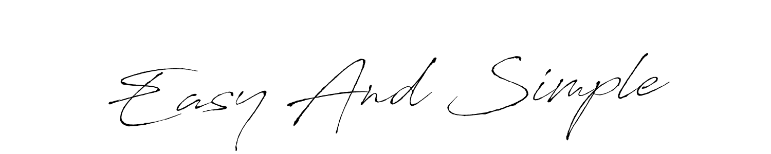 Make a beautiful signature design for name Easy And Simple. Use this online signature maker to create a handwritten signature for free. Easy And Simple signature style 6 images and pictures png