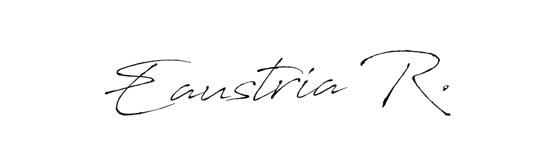 Use a signature maker to create a handwritten signature online. With this signature software, you can design (Antro_Vectra) your own signature for name Eaustria R.. Eaustria R. signature style 6 images and pictures png
