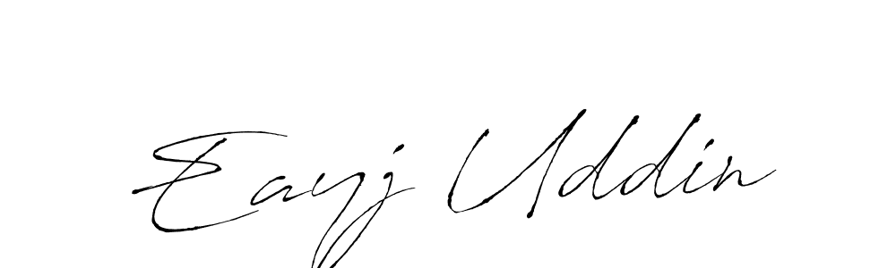 The best way (Antro_Vectra) to make a short signature is to pick only two or three words in your name. The name Eayj Uddin include a total of six letters. For converting this name. Eayj Uddin signature style 6 images and pictures png