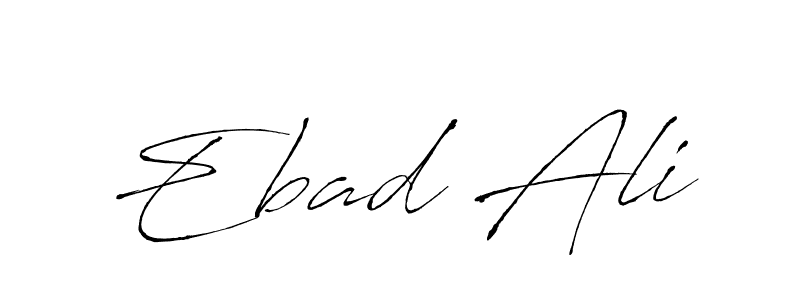 Use a signature maker to create a handwritten signature online. With this signature software, you can design (Antro_Vectra) your own signature for name Ebad Ali. Ebad Ali signature style 6 images and pictures png