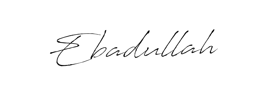 It looks lik you need a new signature style for name Ebadullah. Design unique handwritten (Antro_Vectra) signature with our free signature maker in just a few clicks. Ebadullah signature style 6 images and pictures png