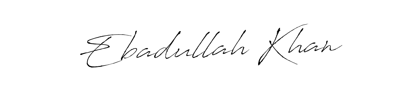 Similarly Antro_Vectra is the best handwritten signature design. Signature creator online .You can use it as an online autograph creator for name Ebadullah Khan. Ebadullah Khan signature style 6 images and pictures png